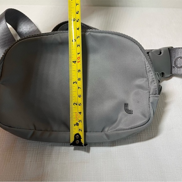 Lole Belt Bag. Minimalist Design. Charcoal Grey. Logo on belt. Adjustable - Picture 9 of 9